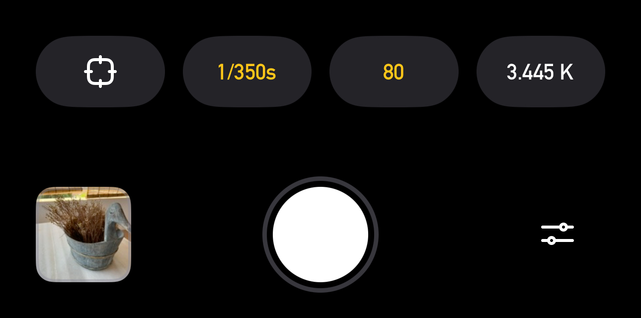 Photon Camera main manual controls